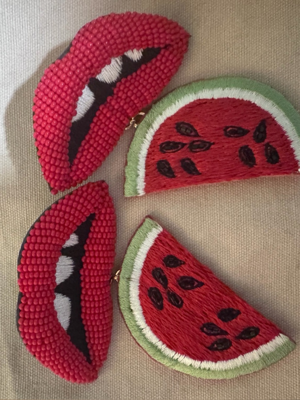 Mignonne Gavigan Red and Green Watermelon Earrings